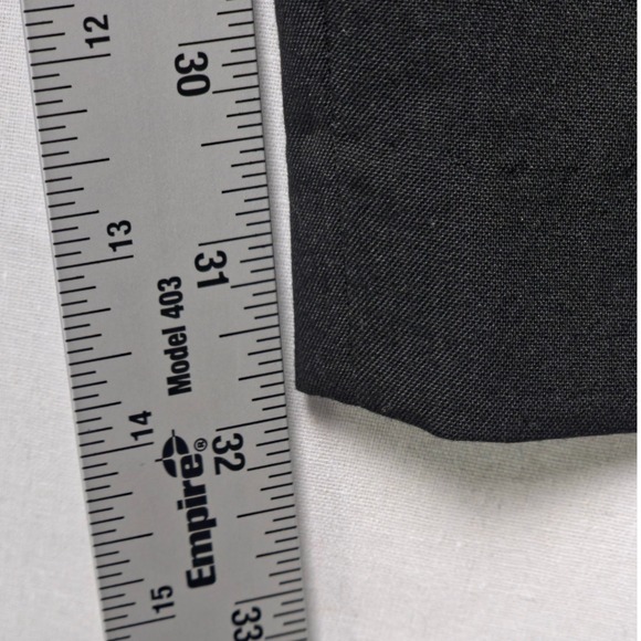 Nova Men Dress Pants Mens 32 Black Straight Leg Viscose Stretch Casual Trouser - Picture 7 of 7